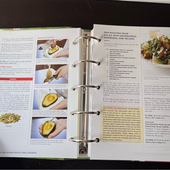 The America's Test Kitchen Healthy Family Cookbook, Recipe Binder, Vintage - Picture 5 of 10